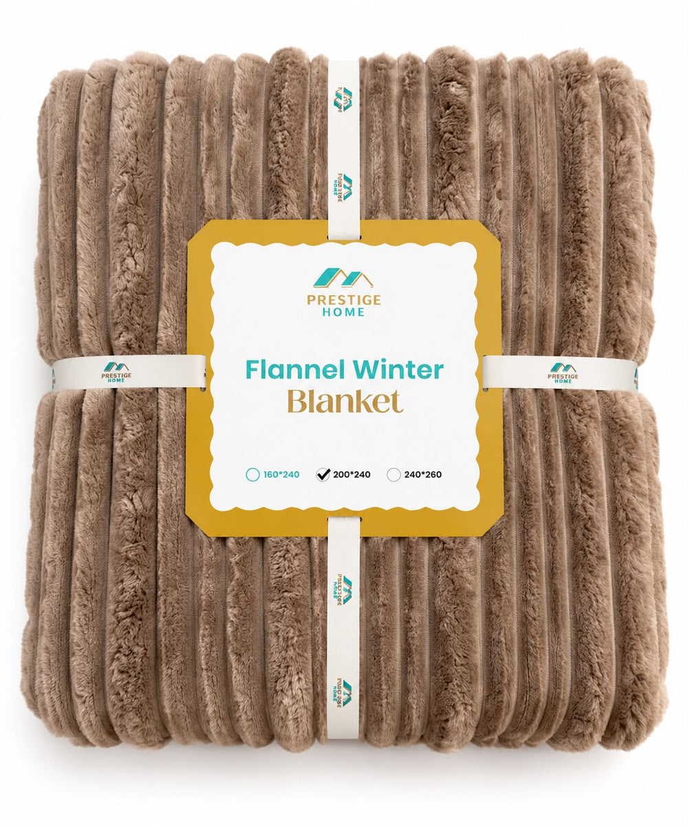 Flannel & Fur Blanket - Double