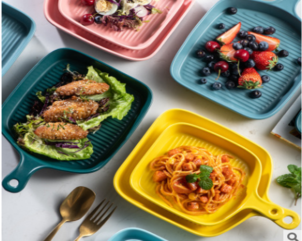 Ceramic Square Grill Plate