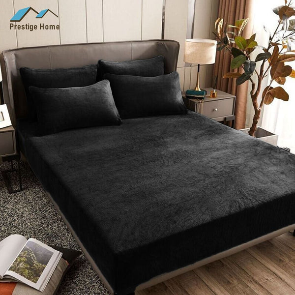 Flannel Fitted sheet set - Double