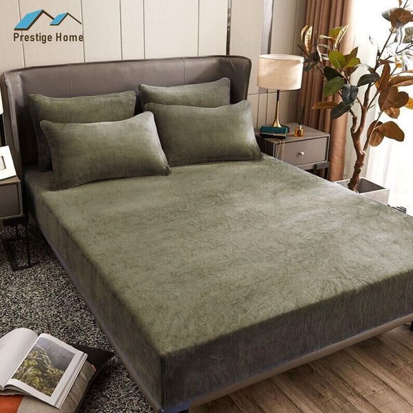 Flannel Fitted sheet set - Double