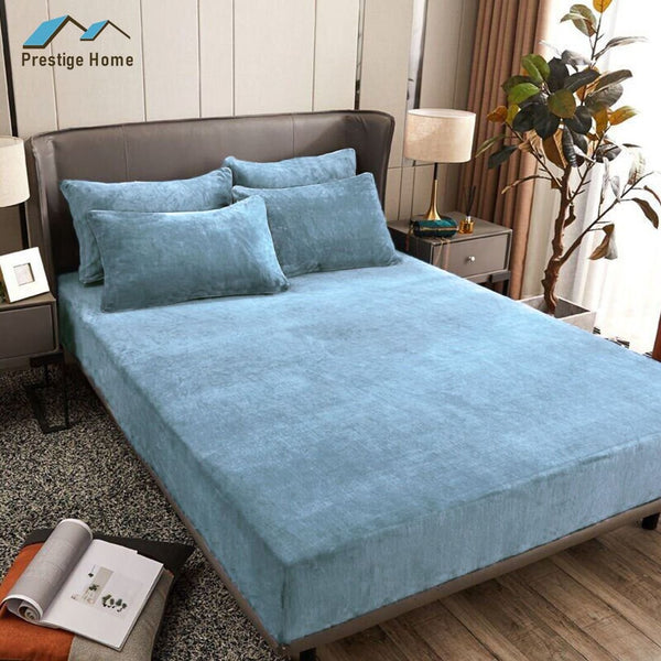 Flannel Fitted sheet set - Double