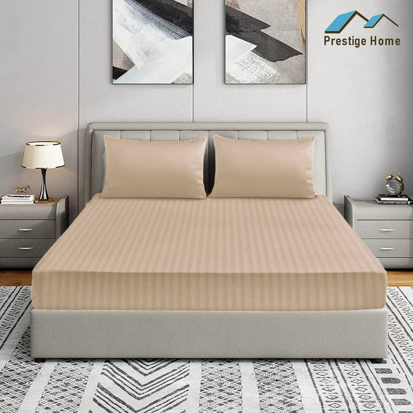 Prestige Striped Bedsheets - Single