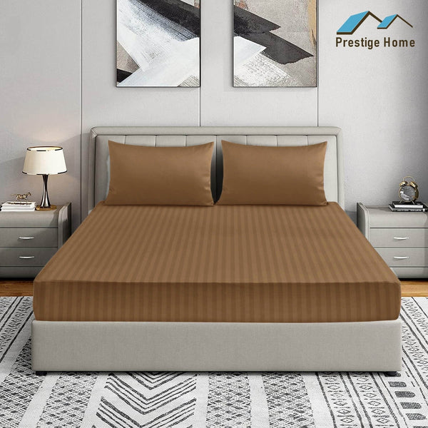 Prestige Striped Bedsheets - Single