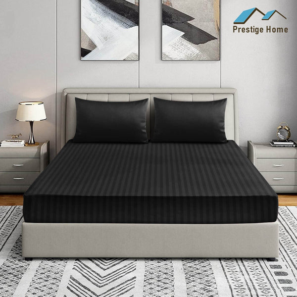 Prestige Striped Bedsheets - Single