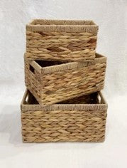 Jute Basket Set - 3 Pcs