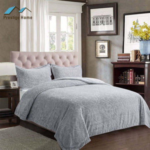 Burnout Embossed Comforter Set - Double