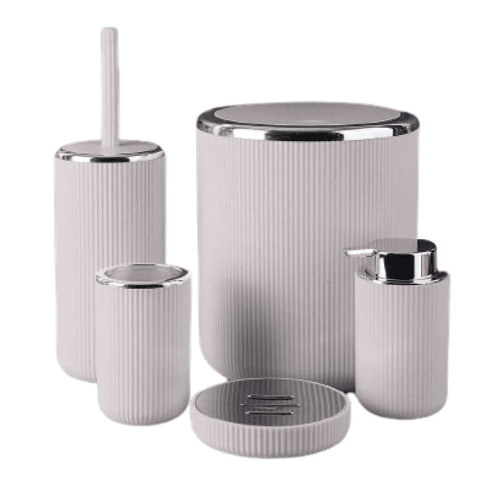 5-piece Acrylic Bathroom Set