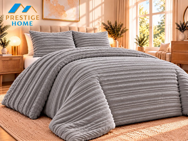 Miley Flannel Comforter Set - Double