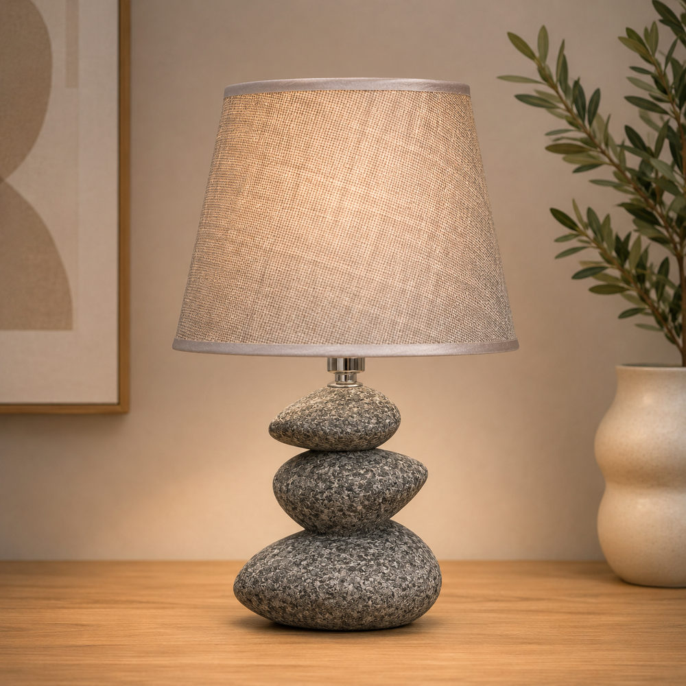 Stone Stack Table Lamp
