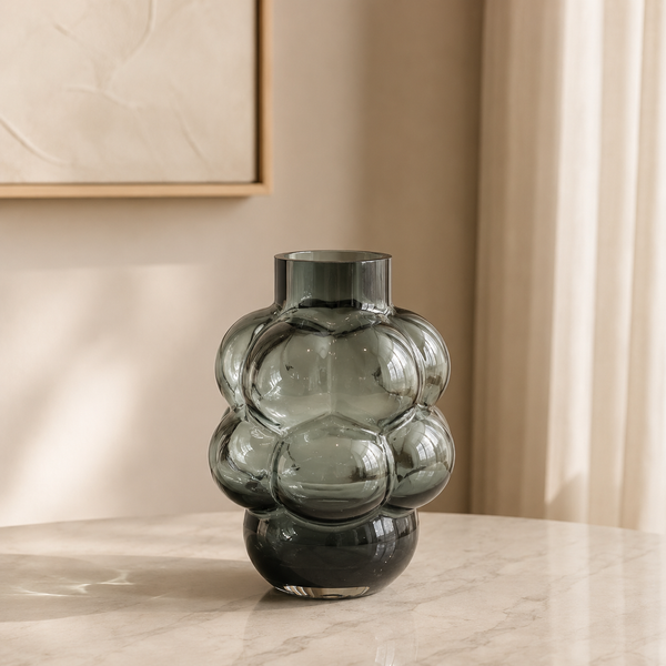 Smoky Bubble Vase - Large