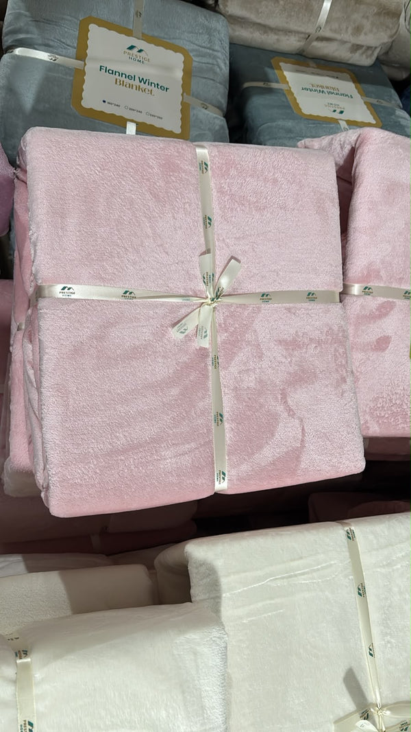 Solid Flannel Blanket - Double