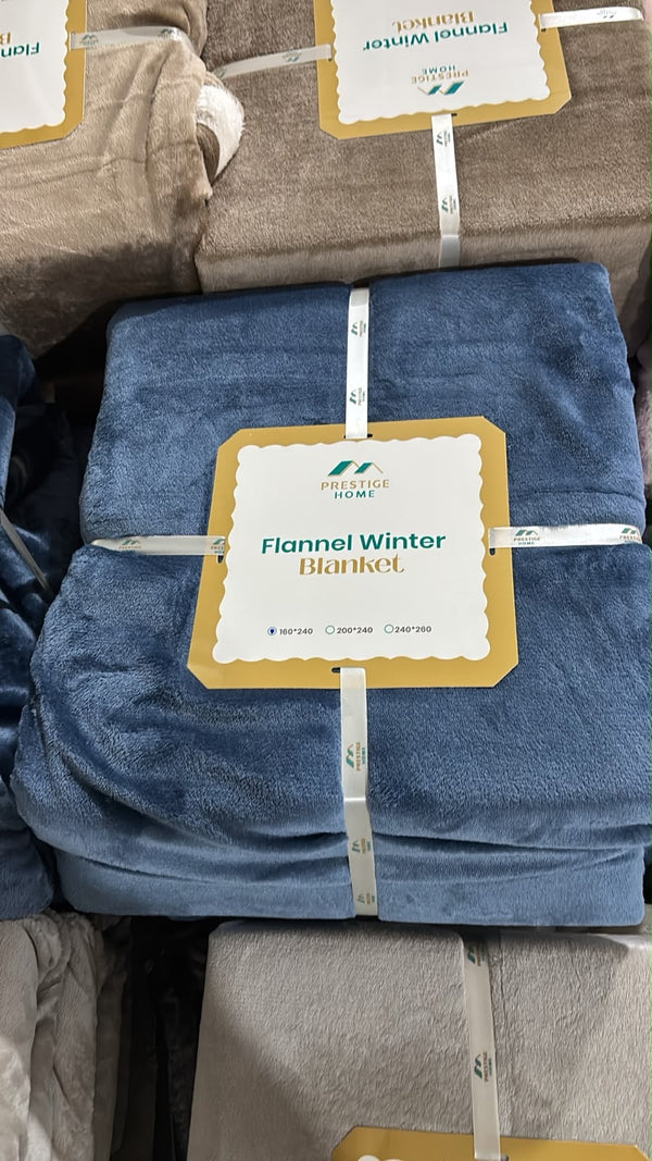 Solid Flannel Blanket - Double