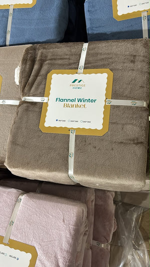 Solid Flannel Blanket - Double