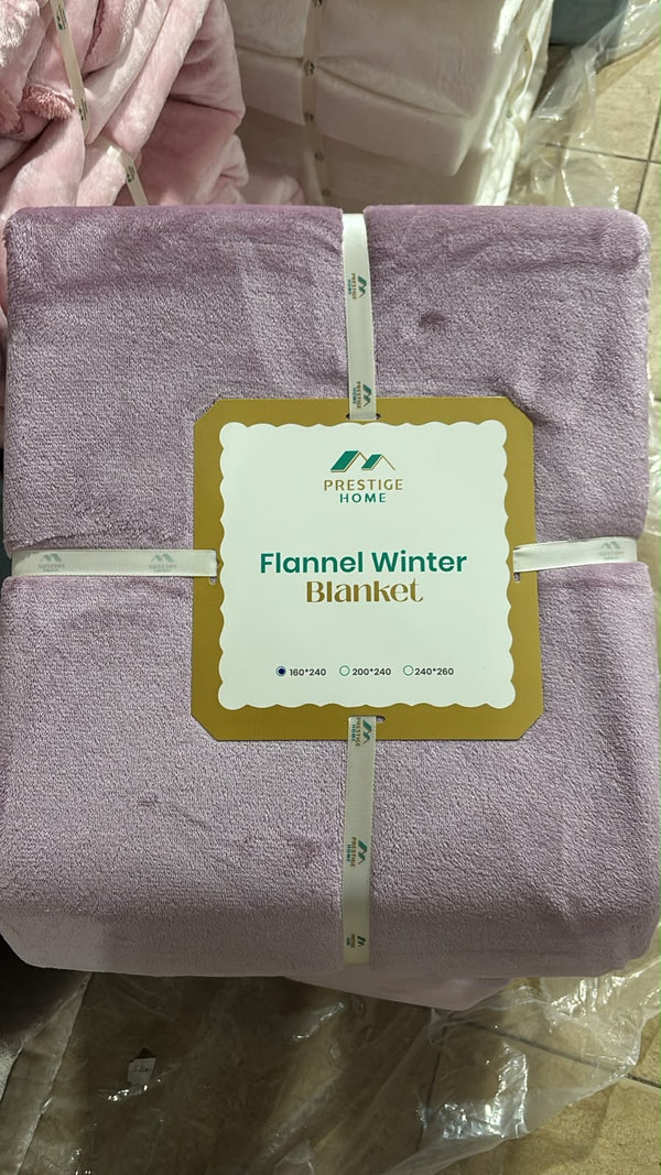 Solid Flannel Blanket - Double
