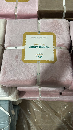 Solid Flannel Blanket - Double