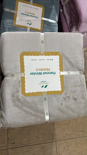 Solid Flannel Blanket - Double