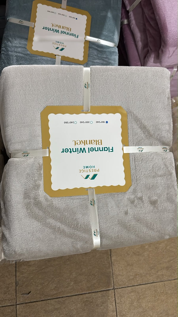 Solid Flannel Blanket - Double