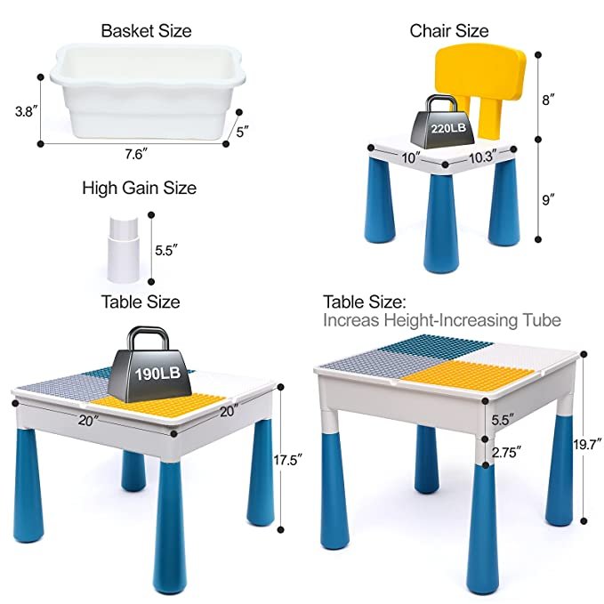 All-in-One Lego Activity Table and Chair Set