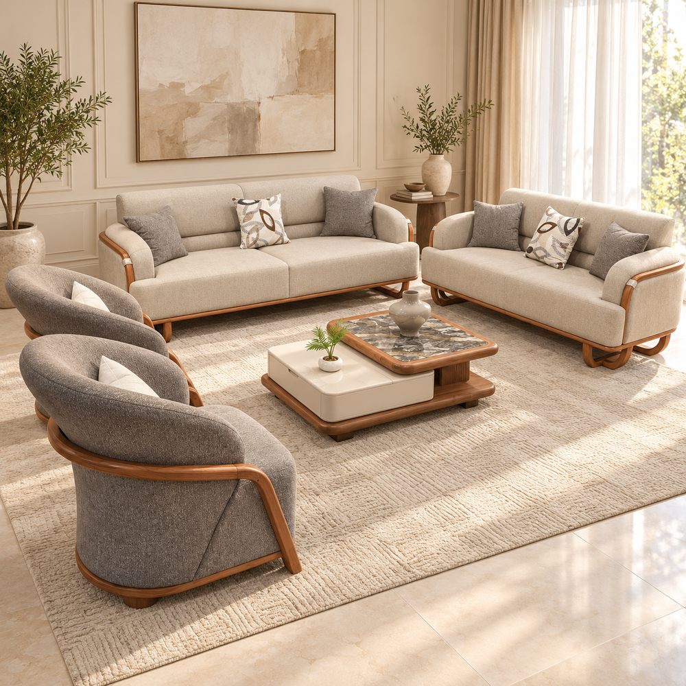 Miami Sofa Set - Offwhite