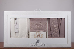 Levinda Royal Touch Embroidered Bathrobe Set - 6 pcs