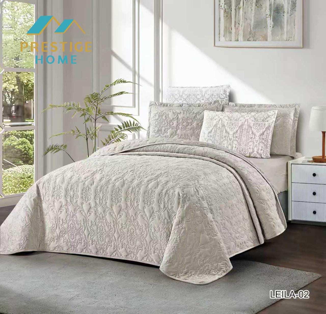 Leila Bedspread Set - Single