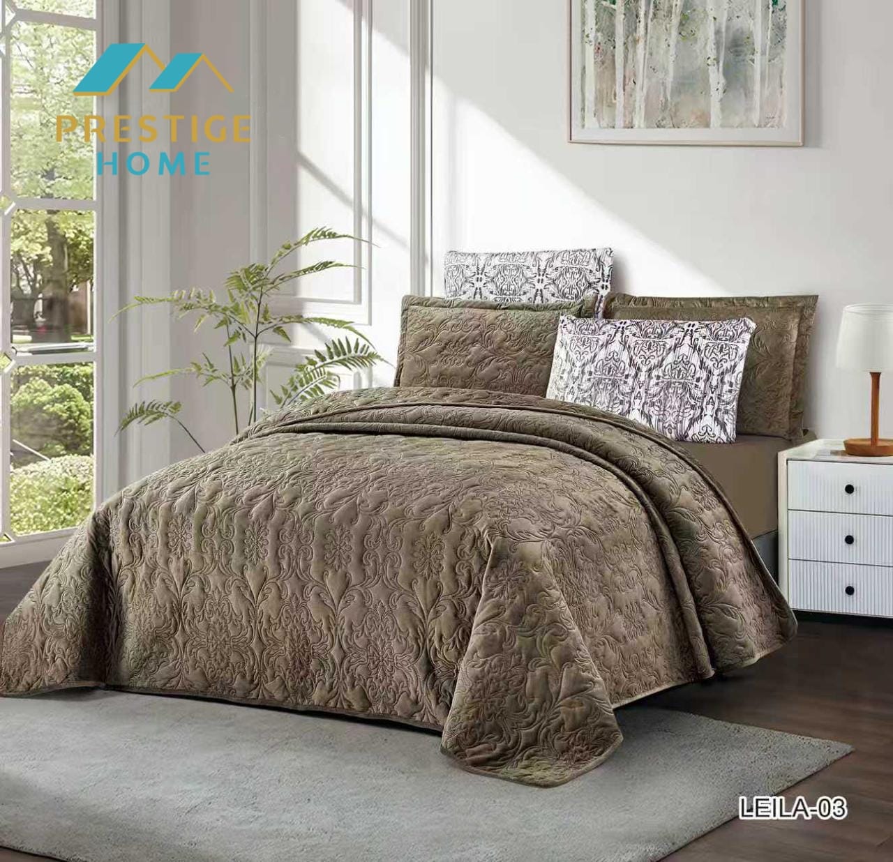 Leila Bedspread Set - Single