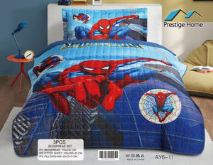 Spiderman Bedspread Set - 3 Pieces