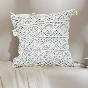 Boho Macrame Cushion - 45x45 cm