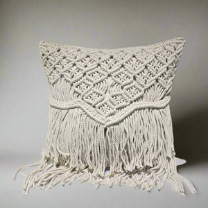 Boho Macrame Cushion - 45x45 cm