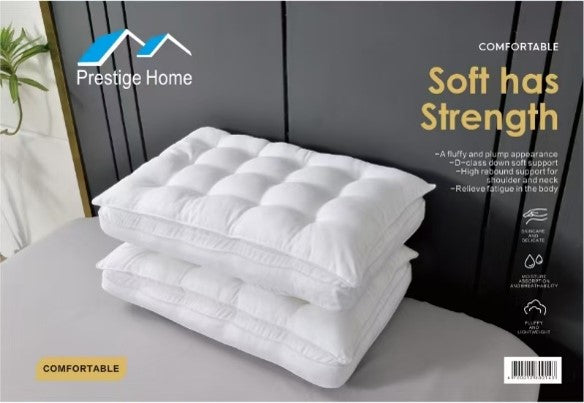 Soft Has Strength Gold Pillow